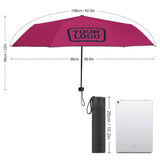 Custom Pink Navy Automatic Umbrella