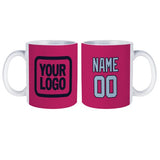 Custom Pink Light Blue Mug