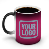 Custom Pink Light Blue Magic Mug