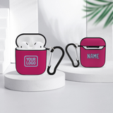 Custom Pink Light Blue AirPods Case