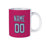 Custom Pink Light Blue Mug