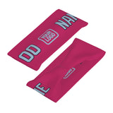 Custom Pink Light Blue Sports headband