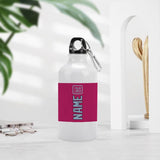 Custom Pink Light Blue Sports Bottle