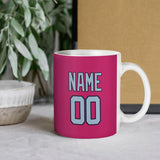 Custom Pink Light Blue Mug