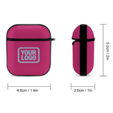 Custom Pink Light Blue AirPods Case