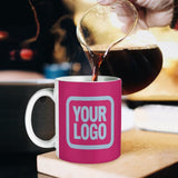 Custom Pink Light Blue Mug