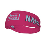 Custom Pink Light Blue Sports headband
