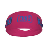 Custom Pink Sky Blue Sports headband