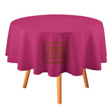 Custom Pink Coral Red Round Table Cloth