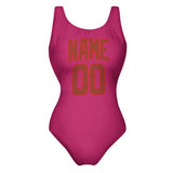Custom Pink Coral Red Swimsuit