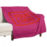 Custom Pink Orange Red Blanket