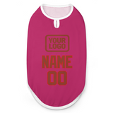 Custom Pink Coral Red Pet Vest
