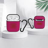 Custom Pink Coral Red AirPods Case