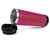 Custom Pink Coral Red Stainless Steel Water Cup