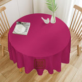 Custom Pink Coral Red Round Table Cloth