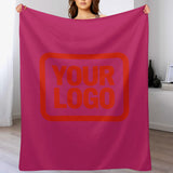 Custom Pink Orange Red Blanket