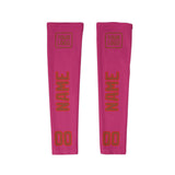 Custom Pink Coral Red Arm Sleeve