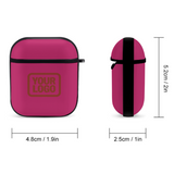 Custom Pink Coral Red AirPods Case