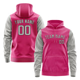 Custom Pink Gray Hoodie