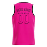 Custom Pink & Pink Colors Design Sports Basketball Jersey