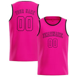 Custom Pink & Pink Colors Design Sports Basketball Jersey