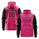 Custom Pink Black Hoodie