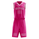 Custom Pink Pink Basketball Set
