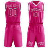 Custom Pink Pink Basketball Set