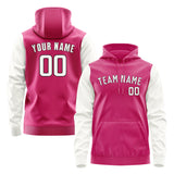 Custom Pink White Hoodie