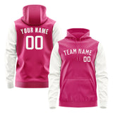 Custom Pink White Hoodie