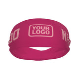 Custom Pink Light Pink Sports headband