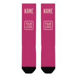 Custom Pink Light Pink Knee-High Sock