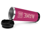 Custom Pink Light Pink Stainless Steel Water Cup