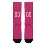 Custom Pink Light Pink Knee-High Sock