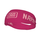 Custom Pink Light Pink Sports headband