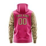 Custom Pink Light Khaki Hoodie 1313252513B31725