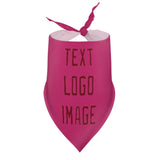 Custom Pink Crimson Red Pet Scarf