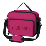 Custom Pink Crimson Red Lunch Bag