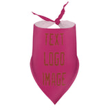Custom Pink Coral Red Pet Scarf