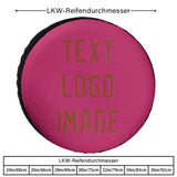 Custom Pink Coral Red Truck Tires