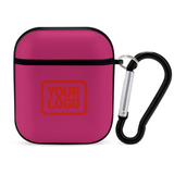 Custom Pink Orange Red AirPods Case