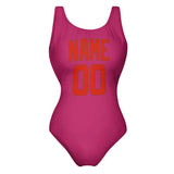 Custom Pink Orange Red Swimsuit