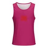 Custom Pink Orange Red Men's Tank Top