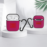 Custom Pink Orange Red AirPods Case