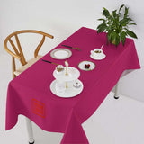 Custom Pink Coral Red Square Table Cloth