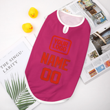 Custom Pink Orange Red Pet Vest