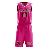 Custom Pink Coral Red Basketball Set