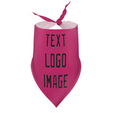 Custom Pink Black Pet Scarf