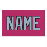 Custom Pink Light Blue Beach Towel