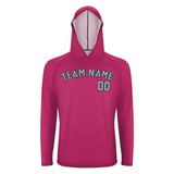 Custom Pink Light Blue UV-Hoodie